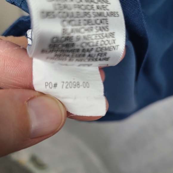 Travis Mathew blue striped details pima cotton blend polo shirt men's large - Picture 14 of 14